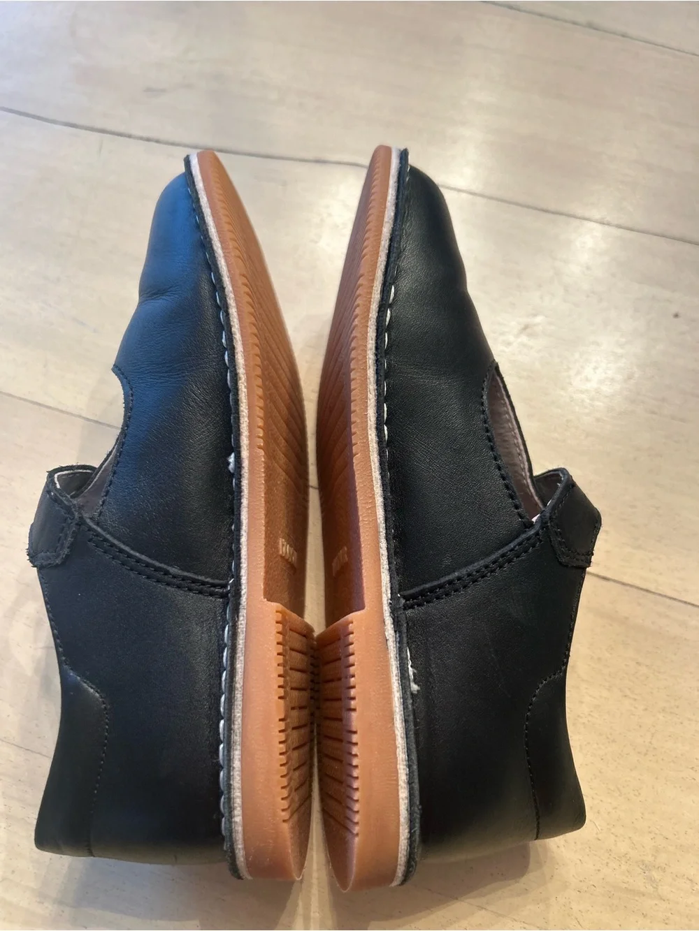 L’Amour Girls Leather Classic Black Mary Jane Kids Shoes size 1 EUC